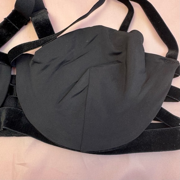 Forever 21 Black Bra 32C NWT – Velvet Bands & Underwire - Picture 4 of 12